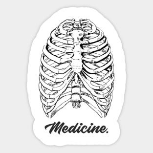 Medicine Anatomy Rips - Medical Student in Medschool Sticker